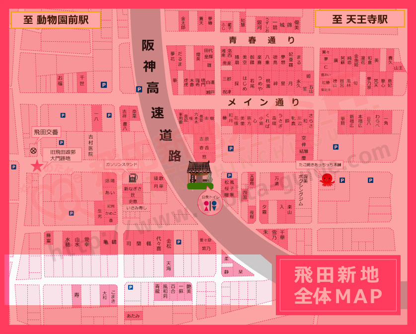 飛田新地裏通り（年金通り）