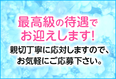 最高級の待遇でお出迎え